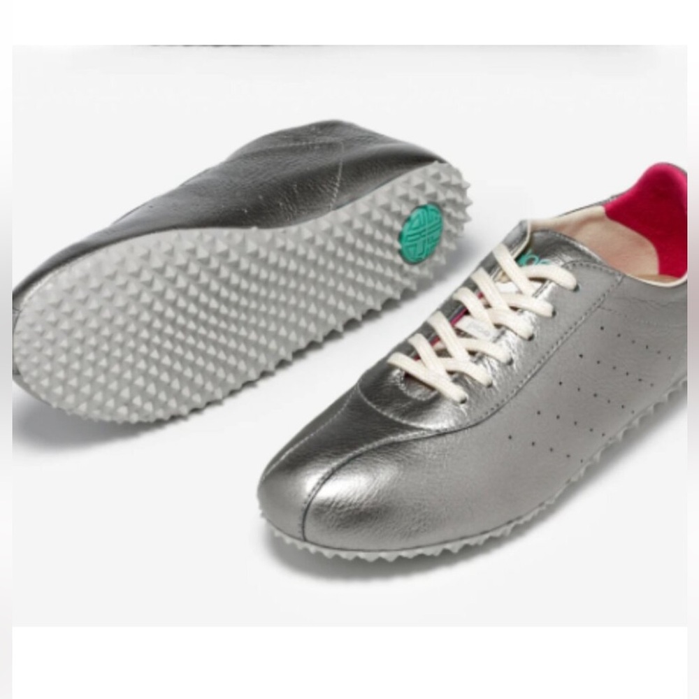 PLAE Sun Hematite metallic full grain leather sneakers Packables Collection 10 - Picture 16 of 16